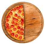 1/2 Pizza (with 1 Topping) 