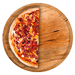 1/2 Pizza (with 2 Toppings) 